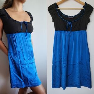 Blue and Black Betsey Johnson Dress